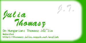 julia thomasz business card